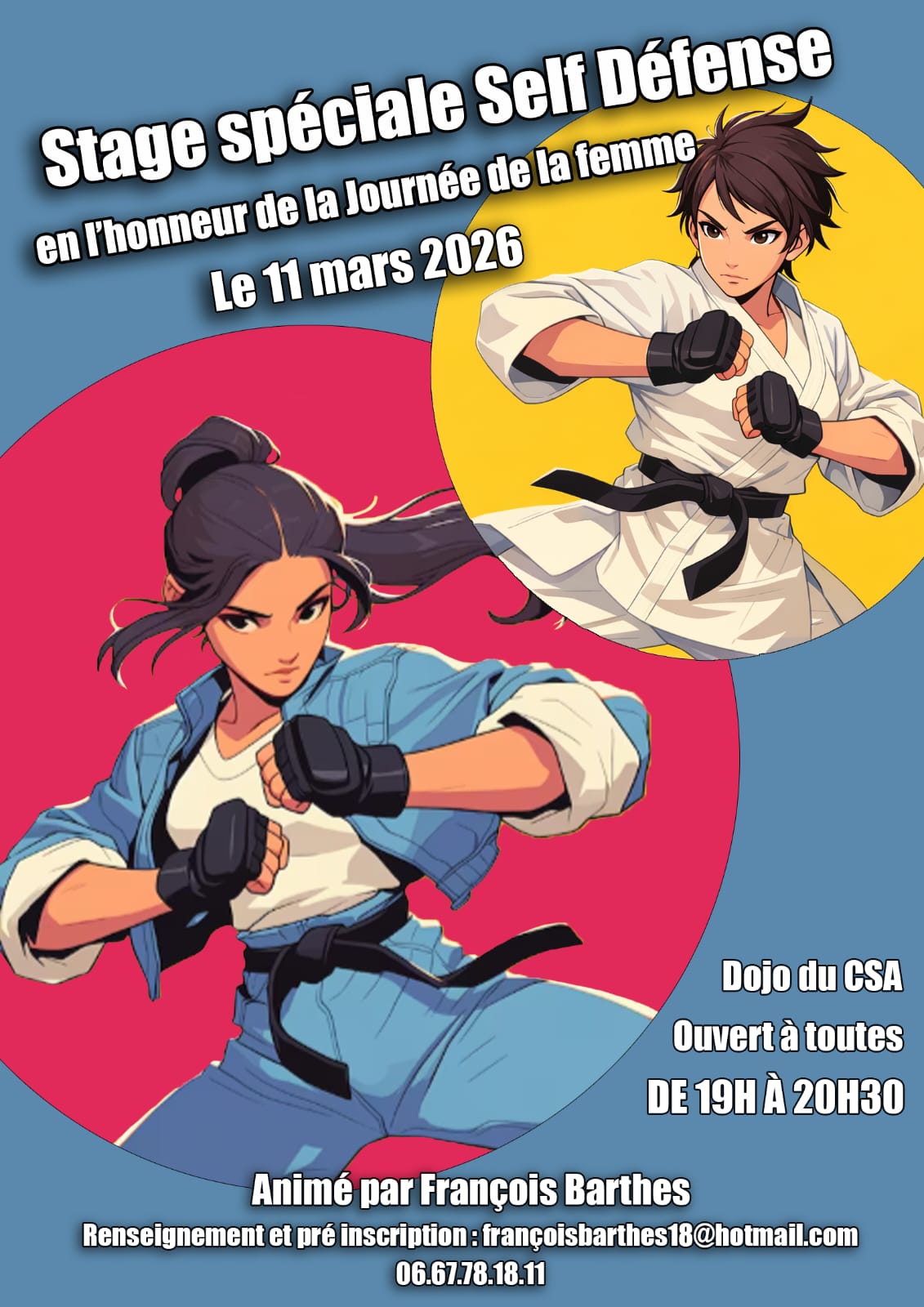 Lire la suite à propos de l’article Stage en l&rsquo;honneur de la journée de la femme.